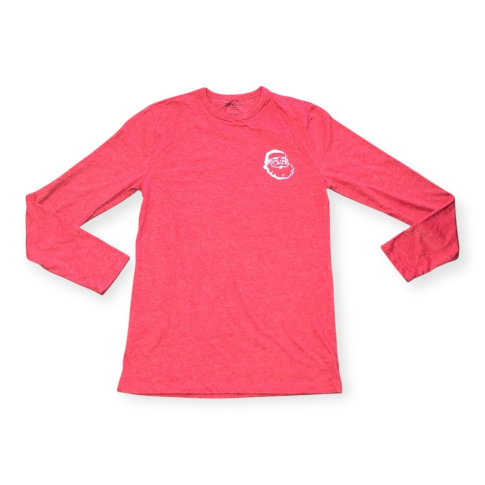 J. Crew “Crewcuts” Boys Red Santa Graphic Tee